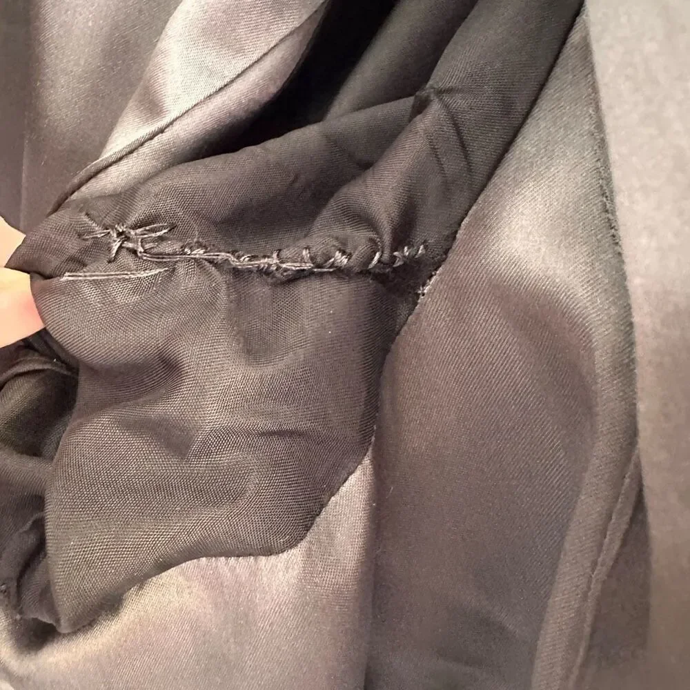 J. Crew Wool Blend Peacock Coat Jacket No Size Tag Flawed Lining PTP 21” - Picture 5 of 6